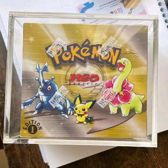 2000 Pokemon Neo Genesis 1st Edition Booster Box Factory Sealed WOTC Vintage Lugia Collectible Trading Card Game - TikTok Shop 2000 Pokemon Neo Genesis 1st Edition Booster Box Factory Sealed WOTC Vintage Lugia Collectible Trading Card Game - TikTok Shop