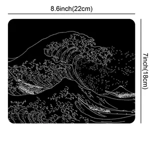 1PC Large Gaming Mouse Pad with Stitched Edges & Non-Slip Rubber Base Extended Desk Mat for Enhanced Precision