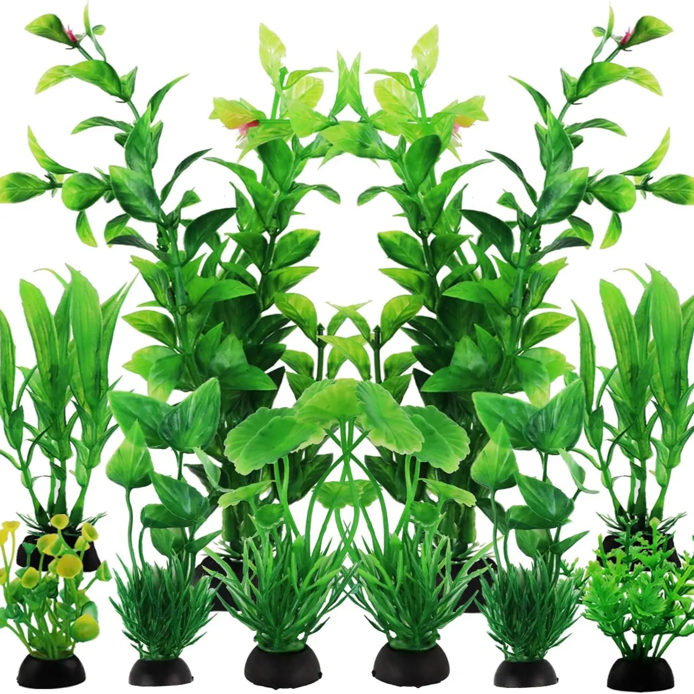10-Piece Aquarium Decor Set, Aquatic Plant Pack, Plastic Aquatic Plants Fish Tank Accessories, Fish Tank Decorations, Enhance Aquatic Environment, Ideal for Fish Lovers, Aquarium Supplies