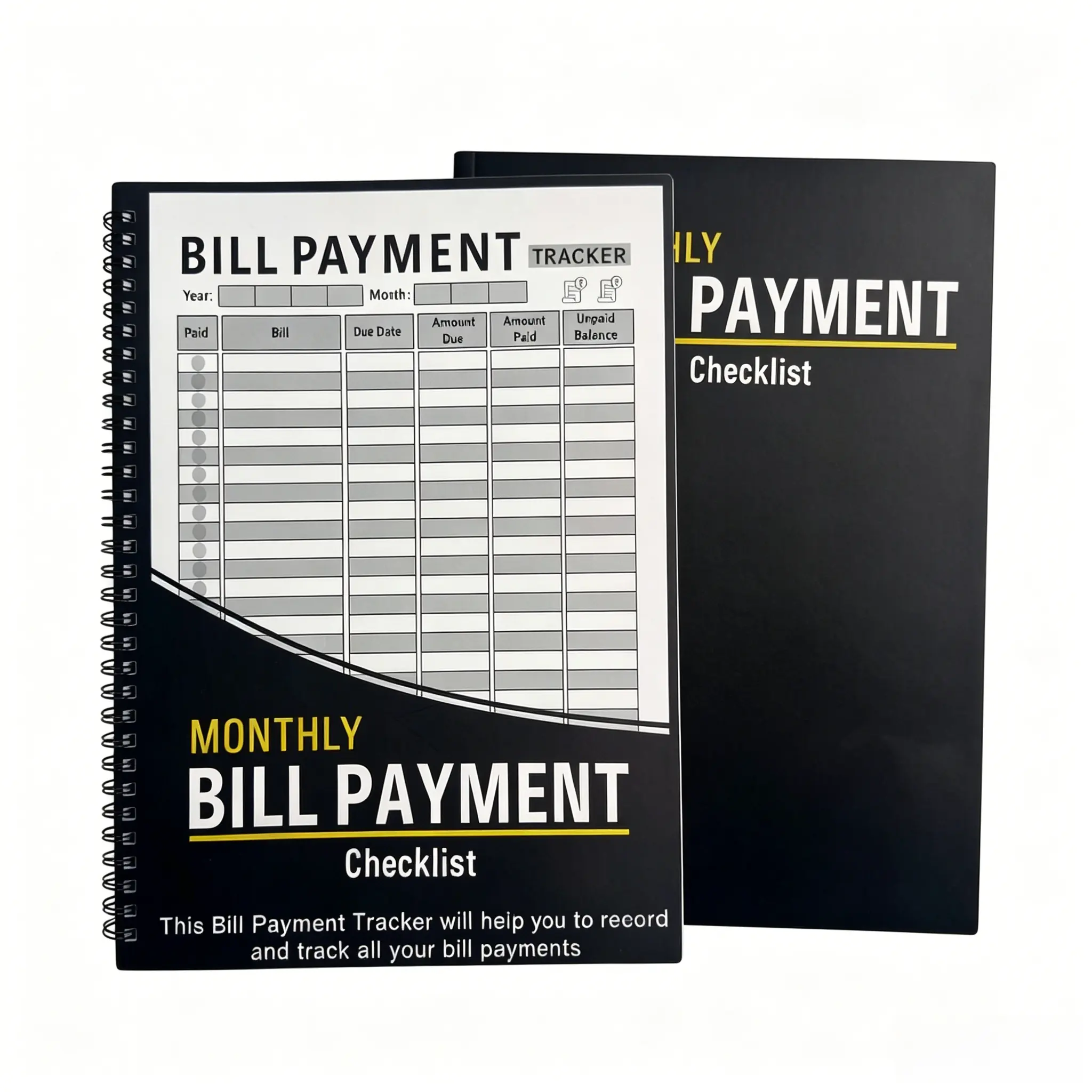 Monthly Bill Payment Tracker Notebook - Budget Planner, Finance Checklist Organizer, Simplified Finances Tool, Office Stationery (Business & Management Books)