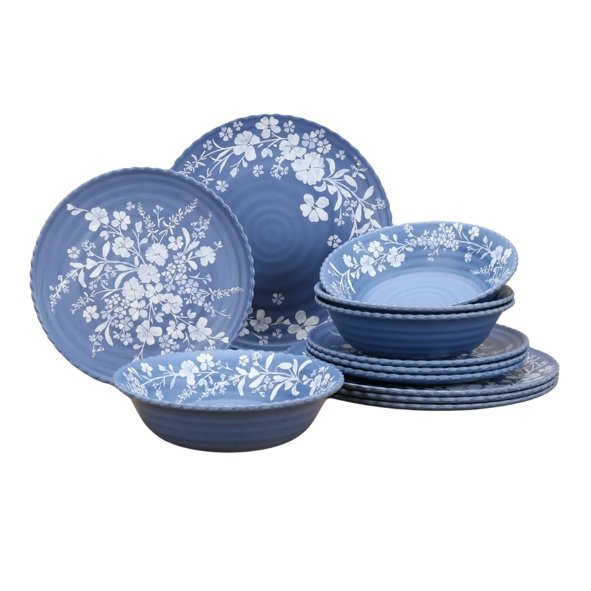 The Pioneer Woman 12-Piece Daisy Bamboo Melamine Dinnerware Set The Pioneer Woman 12-Piece Daisy Bamboo Melamine Dinnerware Set