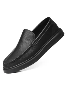 Men's New Formal Flat Slip-On Shoes, Business Work Casual Wear, One-Step Easy-To-Wear, Perfect for Office and Leisure, Walking Shoes