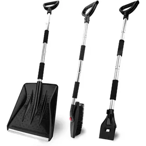 Snow Kit with Ice Scraper and Snow Brush, Emergency Collapsible Snow Remover Set for, Camping, Car, Trucks and Activities