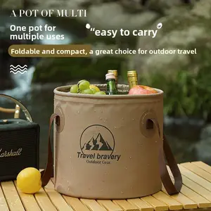 Cross-border PVC folding bucket outdoor portable travel camping foot soaking bucket fishing bucket car wash bucket wholesale camping bench