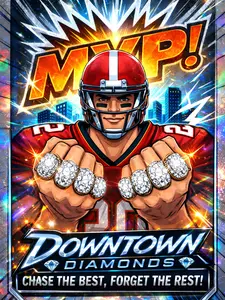 MVP Downtown Diamonds Box 2026 - Assorted Sports Trading Cards Including Baseball Football & Basketball Repacks for Collectors
