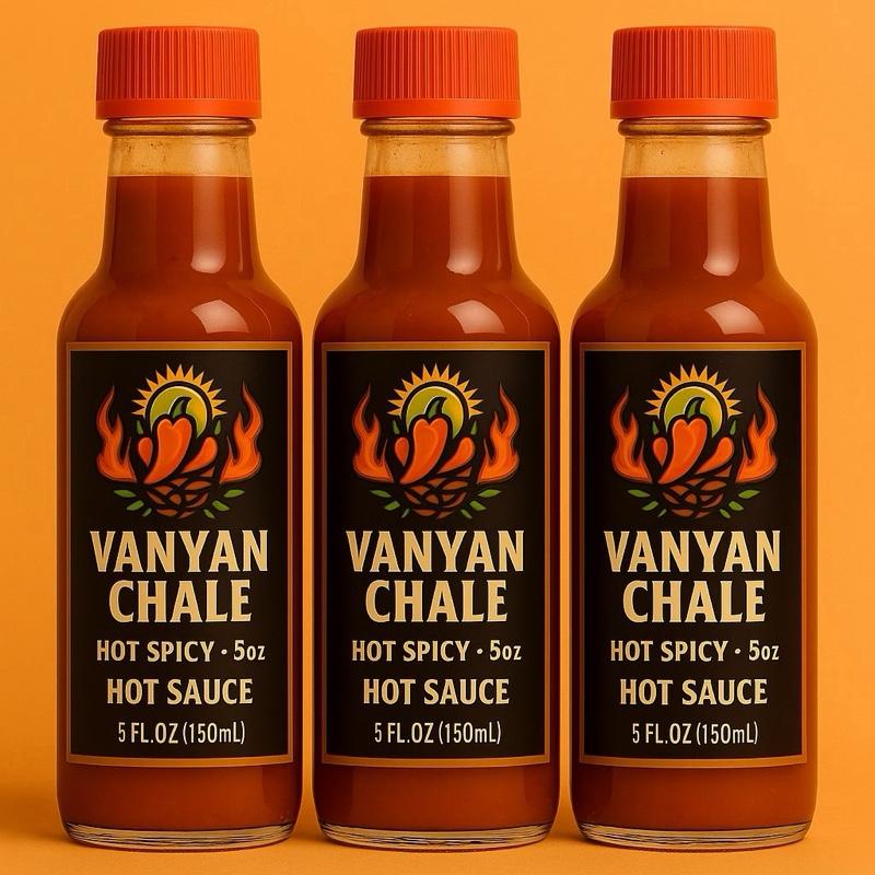 Djouly Vanyan Hot Sauce Pepper - 3 Pack, 5 oz Each, Hot Spicy Flavor, 5 FL OZ (150ml)