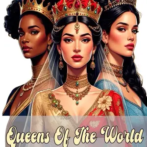 Queens Of The World: 35 Portraits of Stunning Women from Around the Globe | Empowering Adult Coloring Book Celebrating Diversity & Inner Radiance | Perfect Gift for Women Who Love Coloring 979-8285255512