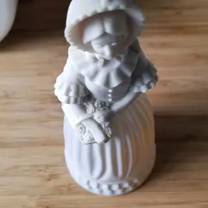 Avon Fashion Figurine Cologne - White with Textured Design, Traditional Style, Elegant Decorative Figure