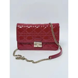 Pre-owned Dior Leather Crossbody Bags Christian Miss Promenade Pouch Clutch Handbag Chain Crossbody Bag JE81DR