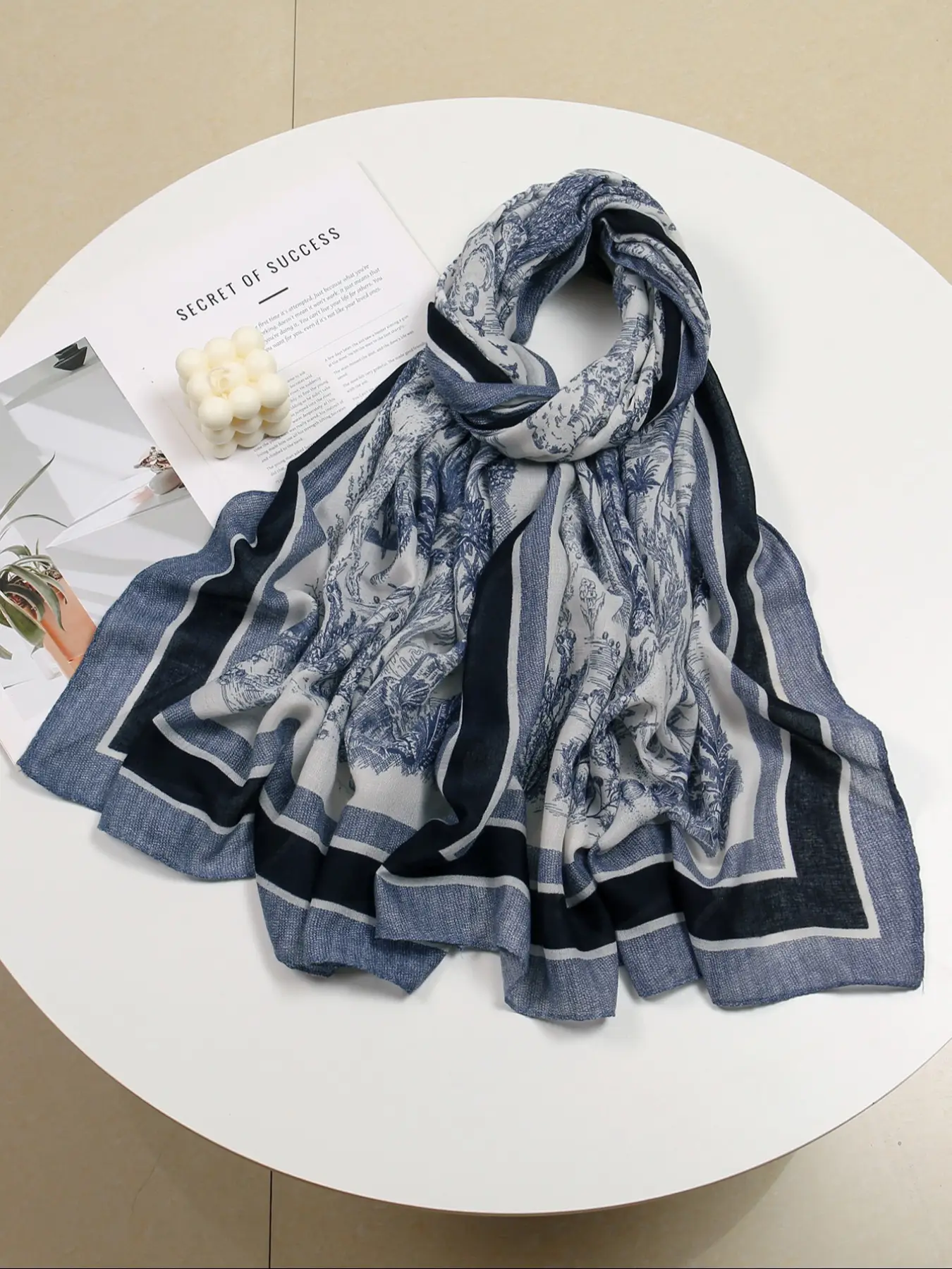 1 Piece Women's Bohemian Style Paisley Print Scarf Shawl, Casual Elegant Headscarf Accessory, Windproof Wrap for Daily Wear & Valentine’s Costumes, Bo