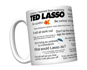 Lessons I Learned From Watching T Lasso Inspirational Coffee Mug, Gift For Friend, Movie Mug