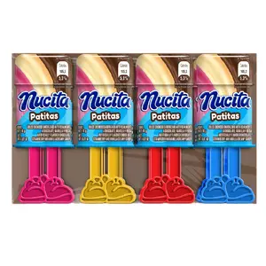 NUCITA PATITAS - Artificially Flavored Chocolate Strawberry And Vanilla Creamy Candy / 8 Pieces Pack /