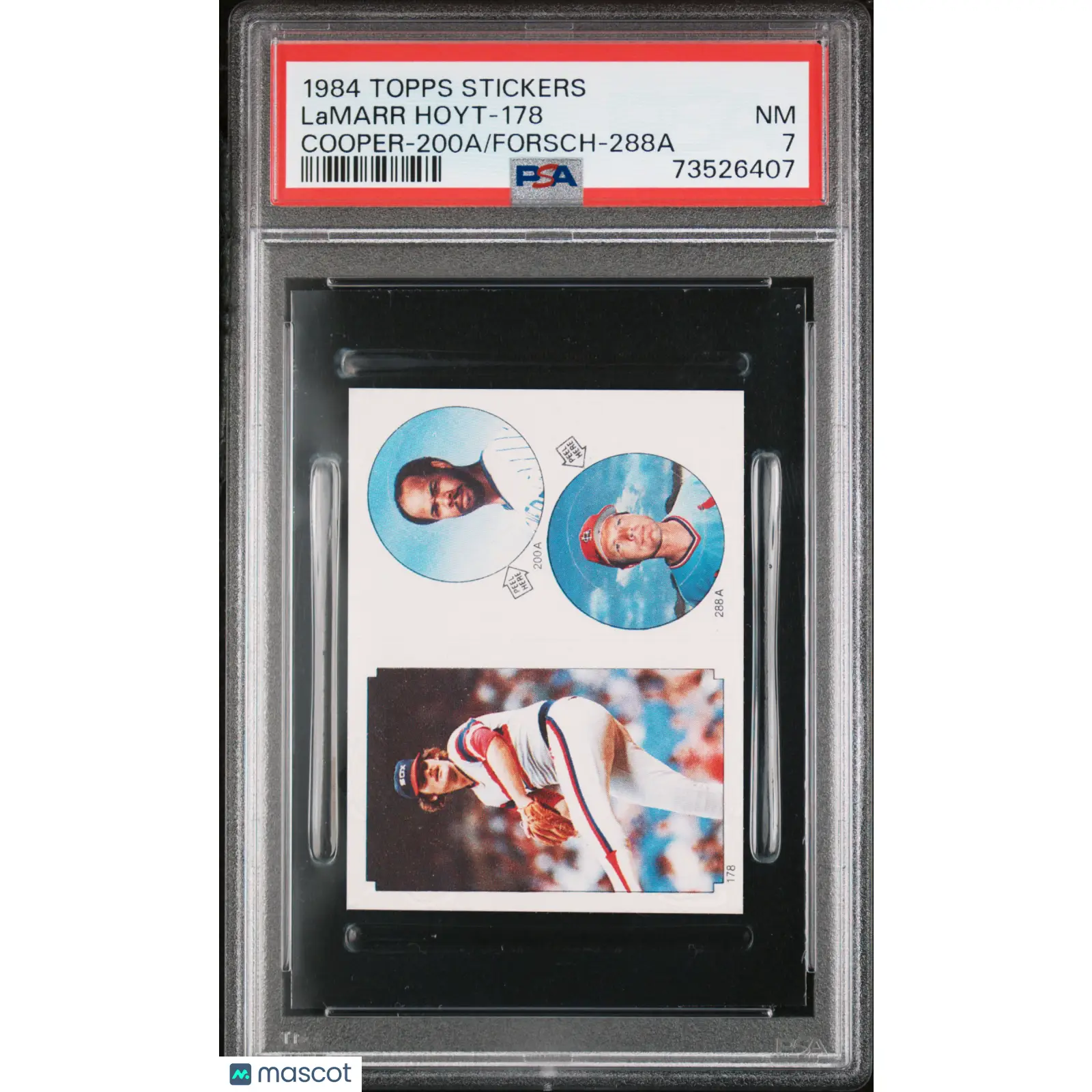 Lamarr Hoyt-178 PSA 1984 Topps Stickers Baseball 7 73526407