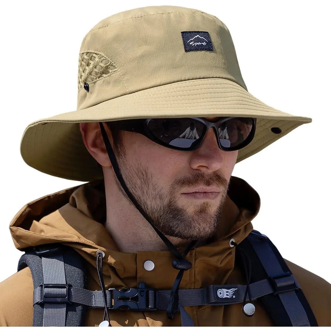 Fishing Hat, UPF50+ Wide Brim Sun Hat for Men Women, UV Protection Hiking Beach Bucket Hats Summer Safari Hat