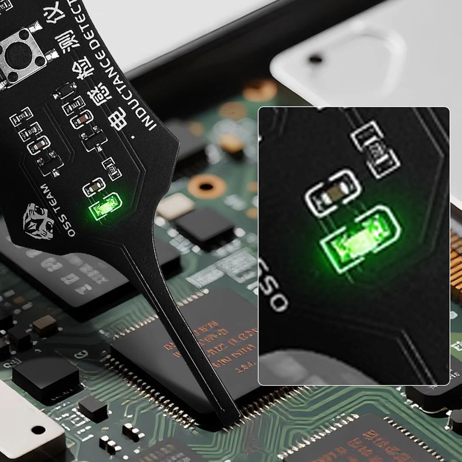 1/2 Packs Portable Mini Inductor Tester for Quick Fault Detection– Fast & Lightweight Electronic Circuit Board Inductor Detector for Mobile Phone Motherboard Component Repair, Type-C Powered High Precision Mainboard Coil Testing Tool