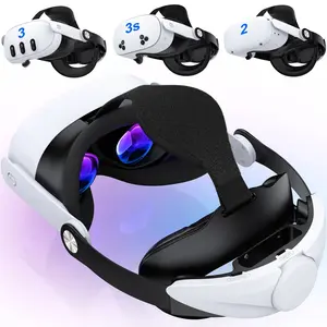 Head Strap for Oculus Meta Quest 2/3/3S with Horizontal Knob Adjustment,VR Headset Accessories