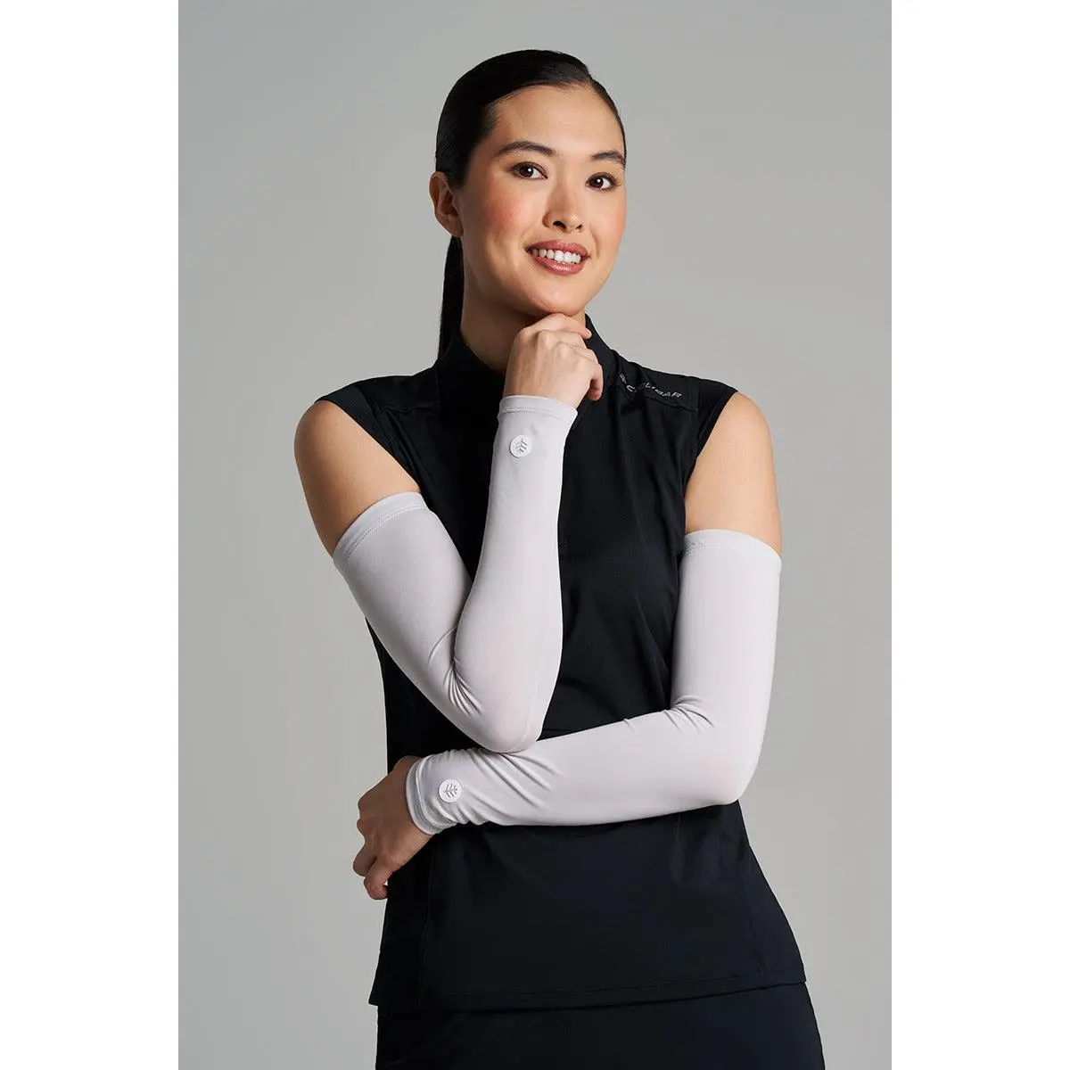 MaxShield | Women's Performance Arm Sleeves | Sleek Grey
