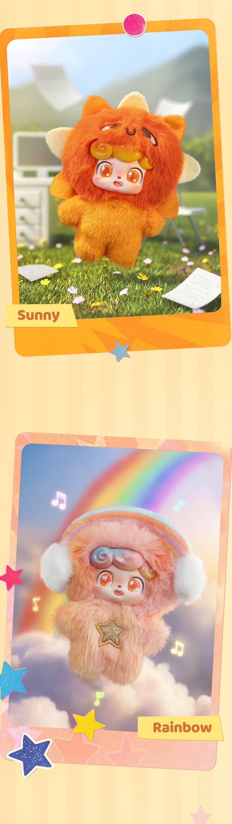 JOTOYS Q.Kid Weather Series MINI Plush Blind Box-Cute Keychain & Bag Charm Collectible Surprise Gift