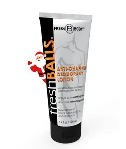 Fresh Balls Deodorant For Men: Anti Chafing Ball Cream to Powder for Men’s Groin, Private Parts | Comfort Lotion is Aluminum-Free & Talc-Free, 3.4 oz