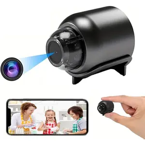 Wireless Camera Hidden Cameras, Mini Nanny Cam Smart Home, Small Indoor Outdoor Camera with Remote View, Compatible with Android and iOS, Baby, Pet Monitor, Car Guard(Video Only)