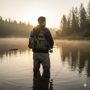 Modular Safety Fishing Vest with Life Jacket, Adjustable Anti-Slip Design. Made of Durable PE Foam for Waterproof & Corrosion Resistance. Quick-Access Pockets, Multi-Scenario Use for Kayaking, Canoeing & Watersports.