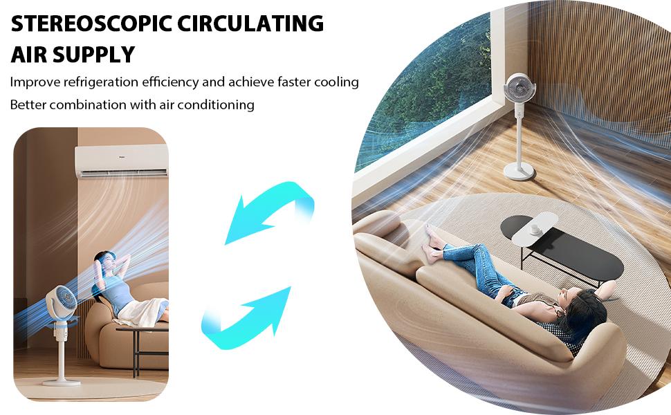 Portable Standing Fan with Remote, 2000mAh Rechargeable Battery Operated Fans, 90°+180° Oscillating Air Circulator, 5 Speeds Quiet Pedestal & Tabletop Fan, Adjustable Height 15"-32", Foldable Floor Fan for Bedroom, Camping, Office (White) Portable Standing Fan with Remote, 2000mAh Rechargeable Battery Operated Fans, 90°+180° Oscillating Air Circulator, 5 Speeds Quiet Pedestal & Tabletop Fan, Adjustable Height 15"-32", Foldable Floor Fan for Bedroom, Camping, Office (White)