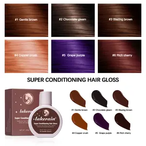 Lakerain Super Conditioning Hair Gloss Tinted Moisturizer for Brown  Red Or Purple  Hair  Boosts Color and Shine, Repairs Damage   100ml/3.38 oz