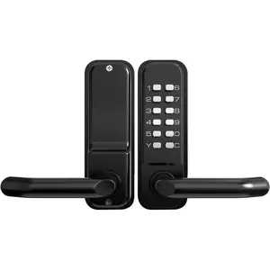 High-Security 12 Digit Mechanical Door Lock -, Mechanical Code Lock with Handle, Waterproof & Rustproof, No Battery, Easy to Install, BH-MDLS0020202
