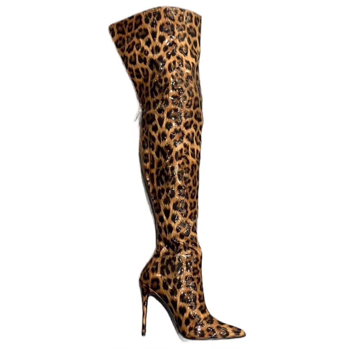 Limited Edition Cassie Leopard Over the Knee Boots Women Footwear