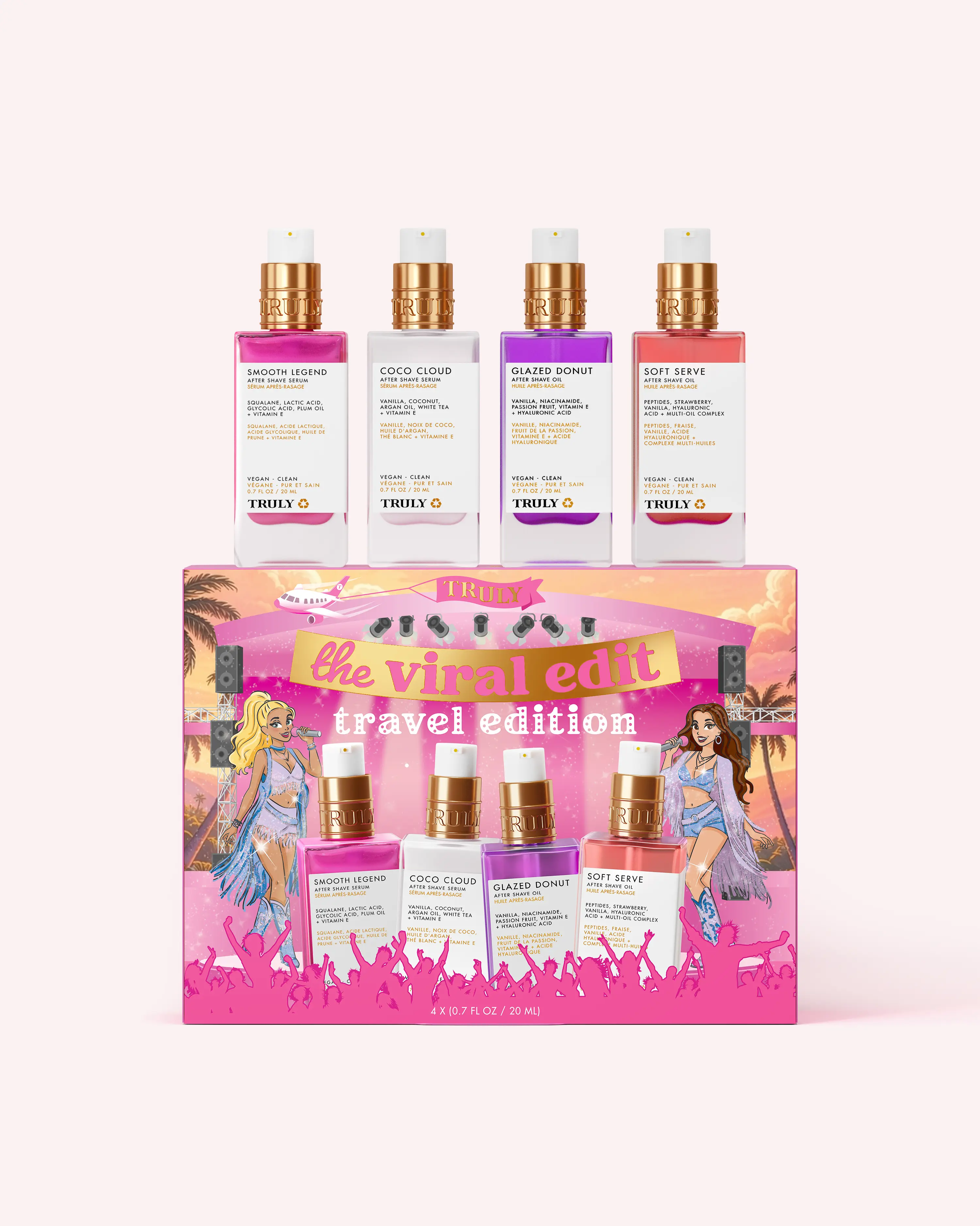 The Viral Edit: Travel Edition - Includes 4 Mini-Sized Body Care Best Sellers - TSA Safe