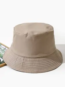 Solid Reversible Bucket Hat Casual