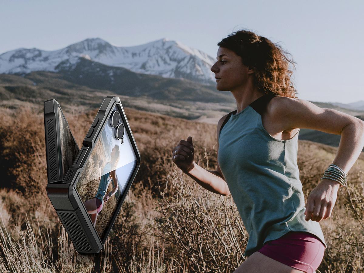 Dexnor for Samsung Galaxy Z Flip 7 Case with Dual Kickstands & Auto-Close Hinge Protection & Screen Protector, Full-Body Rugged Shockproof Protective Cover Bumper Cases for Galaxy Z Flip 7