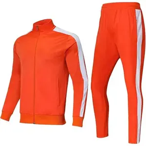 Mens Tracksuit Set Sports Gym Training Suits Sportswear Sets with Full Zipper for Men