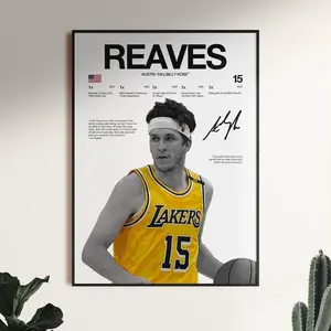 Austin Reaves Poster, Basketball Wall Art, Sports Fan Print, Home Decor Artwork, Gift for Fans (Frame Not Included)