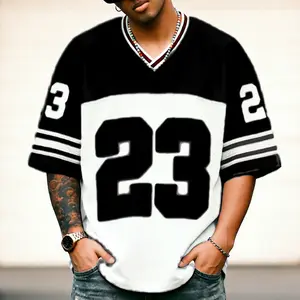 Men’s short-sleeve T-shirt, unisex, letter mesh print, loose casual breathable quick-dry jersey, menswear