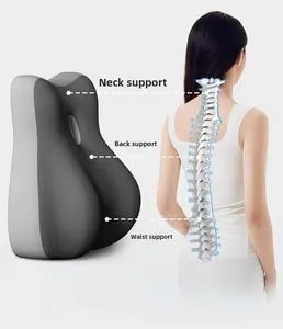 Memory Foam Ergonomic Reading Pillow for Bed, Multi-Position Support Pillow for Reading in Bed, Prone Sleeping, Lumbar & Leg Support, Helps Relieve Back Pain, Acid Reflux, with Removable Cover