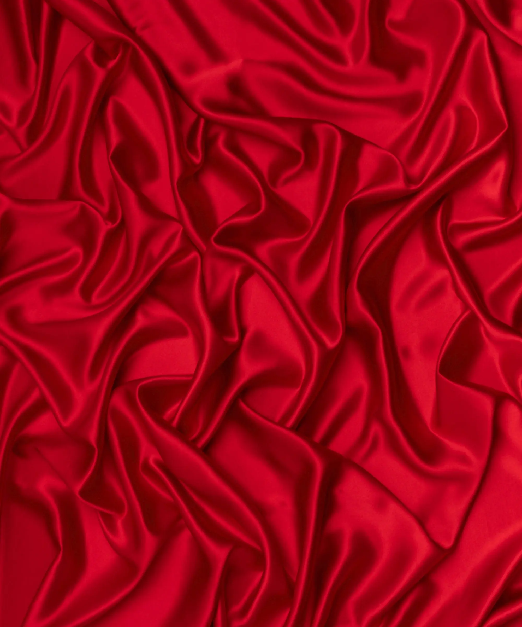 Red Silky Stretch Satin
