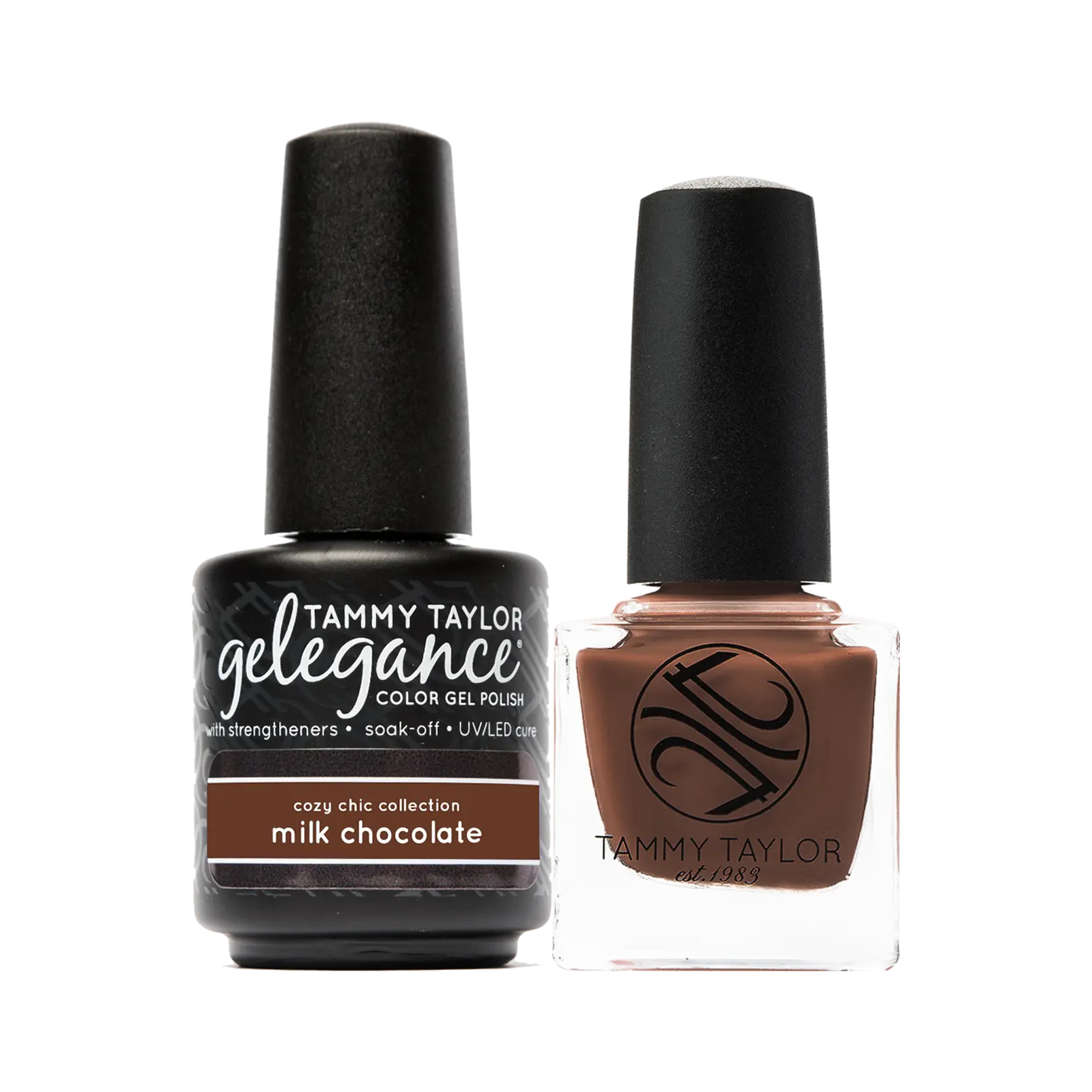 Tammy Taylor Nails Milk Chocolate Soulmates Color Gel Polish - Soak-Off, Long Lasting, Smooth Finish, Cozy Chic Collection Cosmetic