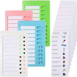 4 Pieces Chores Chart for Kids Sliding Routine Chart to Do List My Chores RV Checklist Task Planning Board for Kids and Adults ADHD Tools Routine Visual Schedule Reminder