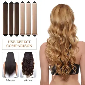 Heatless Curling Wand for Long Hair, Sleep-In Soft Curling Set, No Damage Styling Tool for Women, Eco-Friendly Hair Accessories, Heatless Curler, Heatless Curling Rod