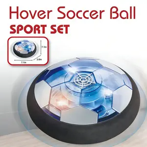 Rechargeable Hover Soccer Ball for Kids, LED Light Up Floating Air Soccer with Soft Foam Bumper, Indoor Football Game Toy, Birthday Gifts for Boys Girls Ages 3-10,kid football