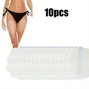 10pcs Floral Thigh Anti-Chafing Patches, Invisible Anti-Friction Stickers, High Elasticity Waterproof Design, Unisex Summer Use