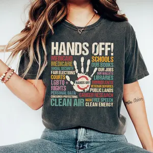 Hands Off shirt, 50501 Movement shirt, Hands Off Protest 2025 T-shirt/Sweatshirt/Hoodie	
