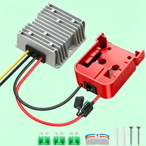 240W DC 12V Buck Converter with Switch, Over-Discharge Protection for Power Wheels Adapter, Step Down Voltage Regulator Compatible with 18V Tool Batteries, for Ride-On Toys, DIY Projects, Caravan Use