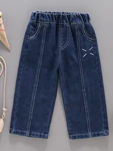 Spring & Fall Boys' Baby Jeans, Unique Style Denim Jeans for Outdoor Play, Essential Clothing for Kids
