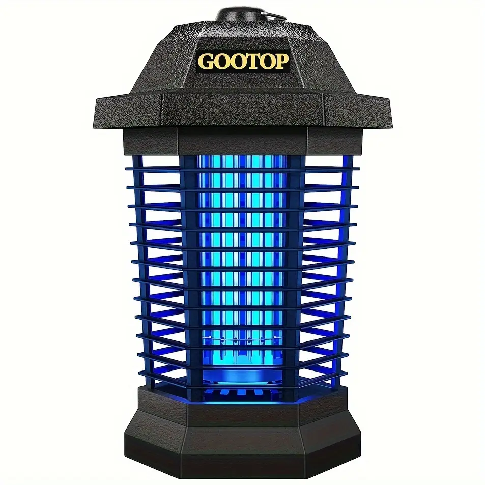 GOOTOP T6 Outdoor Electric Bug Zapper, Mosquito Zapper and Fly Trap, 3-Prong Plug, 90-130V, ABS Plastic Housing