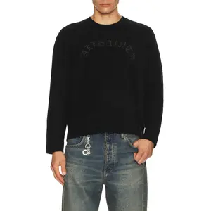 ALLSAINTS Curv Crew Neck Sweater in Black