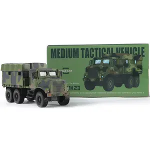 NUOTIE 1:64 Scale Alloy MTVR MK23 Medium Tactical Truck Model in Camouflage Green, Die-Cast Metal Collector's Edition, Diecast Collectible, Display Decor & Military Replica for Men, Christmas & Birthday Gift for Collectors & Enthusiasts