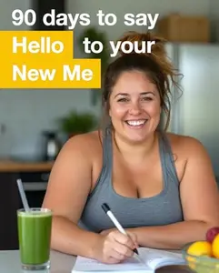 USED-Hello New Me: A Daily Food and Exercise Journal to Help You Become the Best Version of Yourself, (90 Days Meal and Activity Tracker) by Happy Books Hub (Paperback)