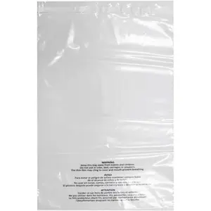 Belinlen 100 Count 18x24 Inch Self Seal Clear Poly Bags with Suffocation  for Packaging, Shipping & FBA with Permanent Adhesive (1.5mil)